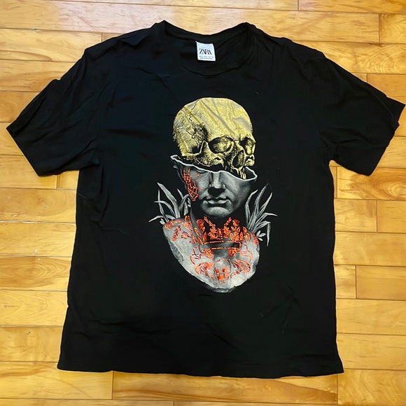 Zara size l black tshirt - Picture 1 of 3